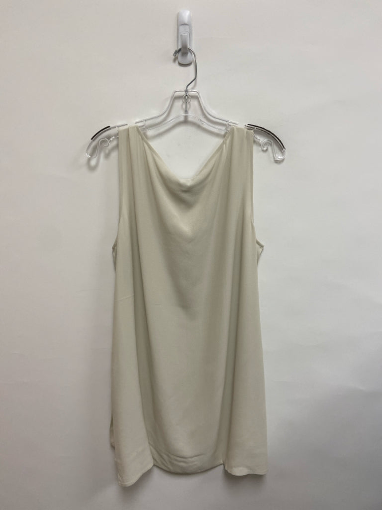 NWT Eileen Fisher Size L Cream Sleeveless Silk Ladies Top