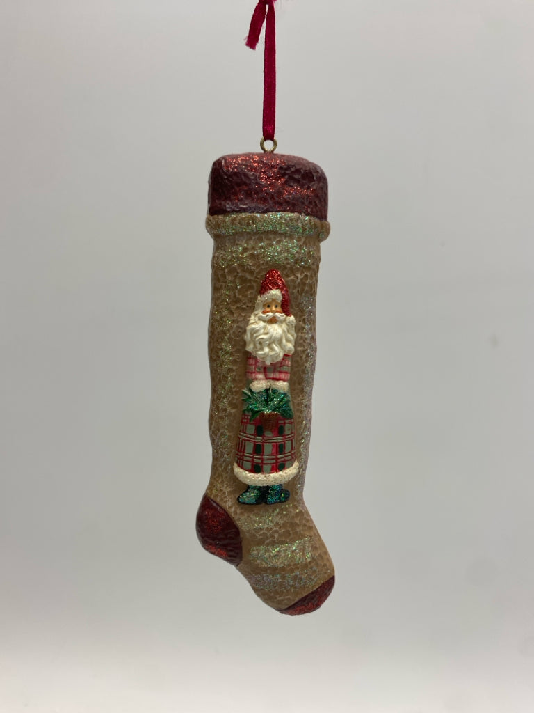 Tan Red Ornaments