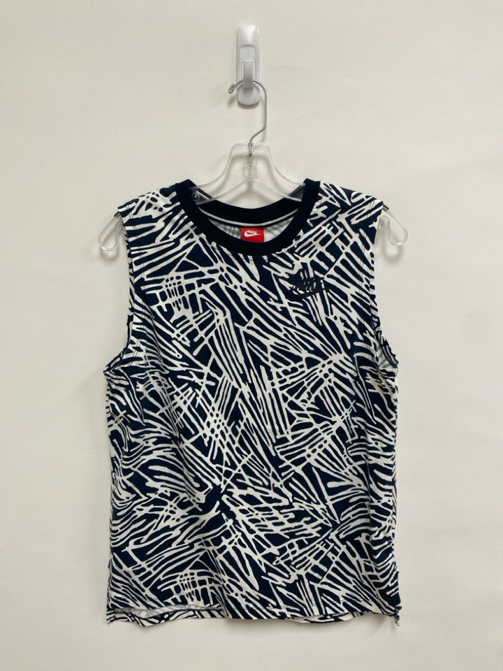 Nike Size S Navy White Sleeveless Athletic Top