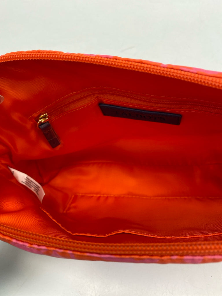 NWT Talbots Red Pink Flowers Make-up Bag