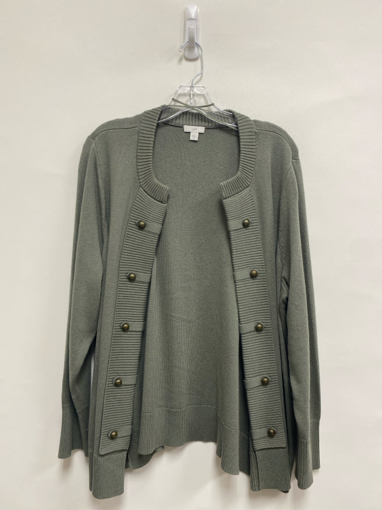 J Jill Size XL Sage Ladies Sweater