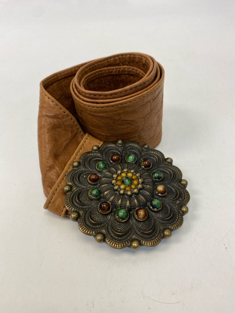 Brown Multi Color Buckle(s) Belt