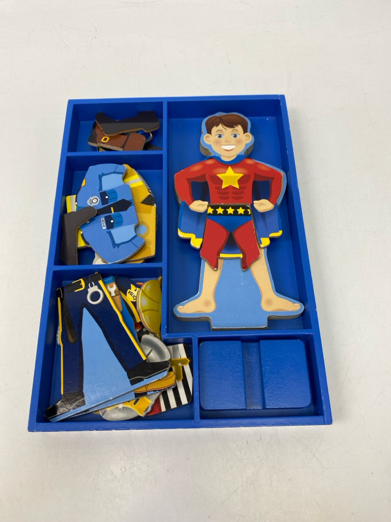 Melissa and Doug Blue Red Magnetic Doll