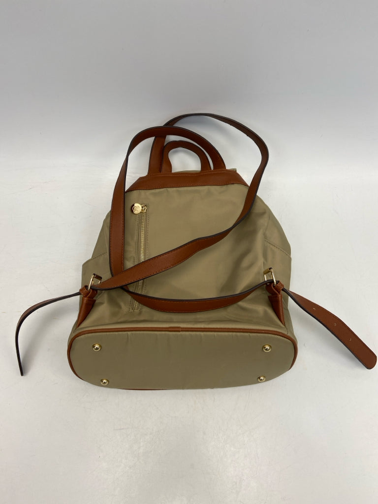 Tan Nylon Backpack