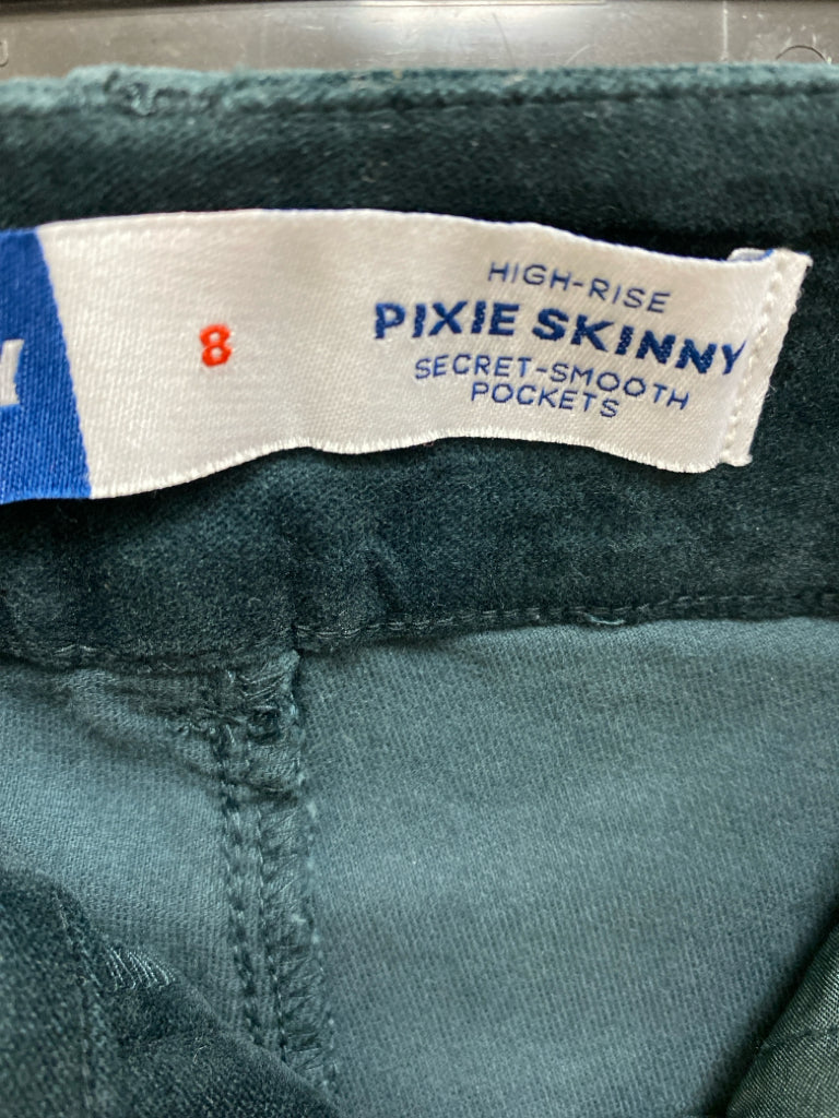 NWT Old Navy Size 8 Dark Teal Blue Velour Ladies Pants