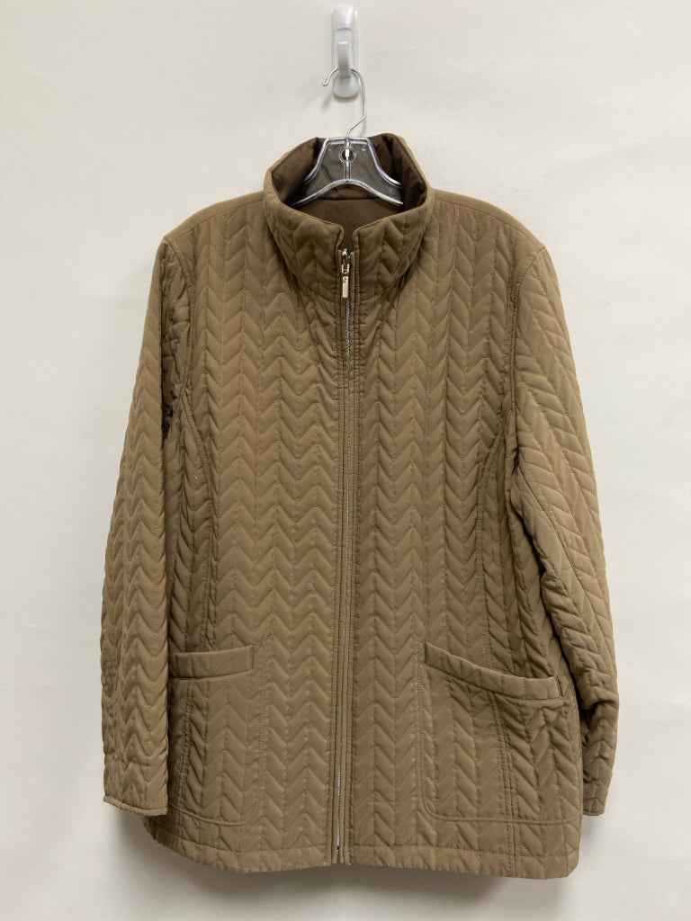Gallery Brand Size 1X Brown Embroidered Plus Size Jacket
