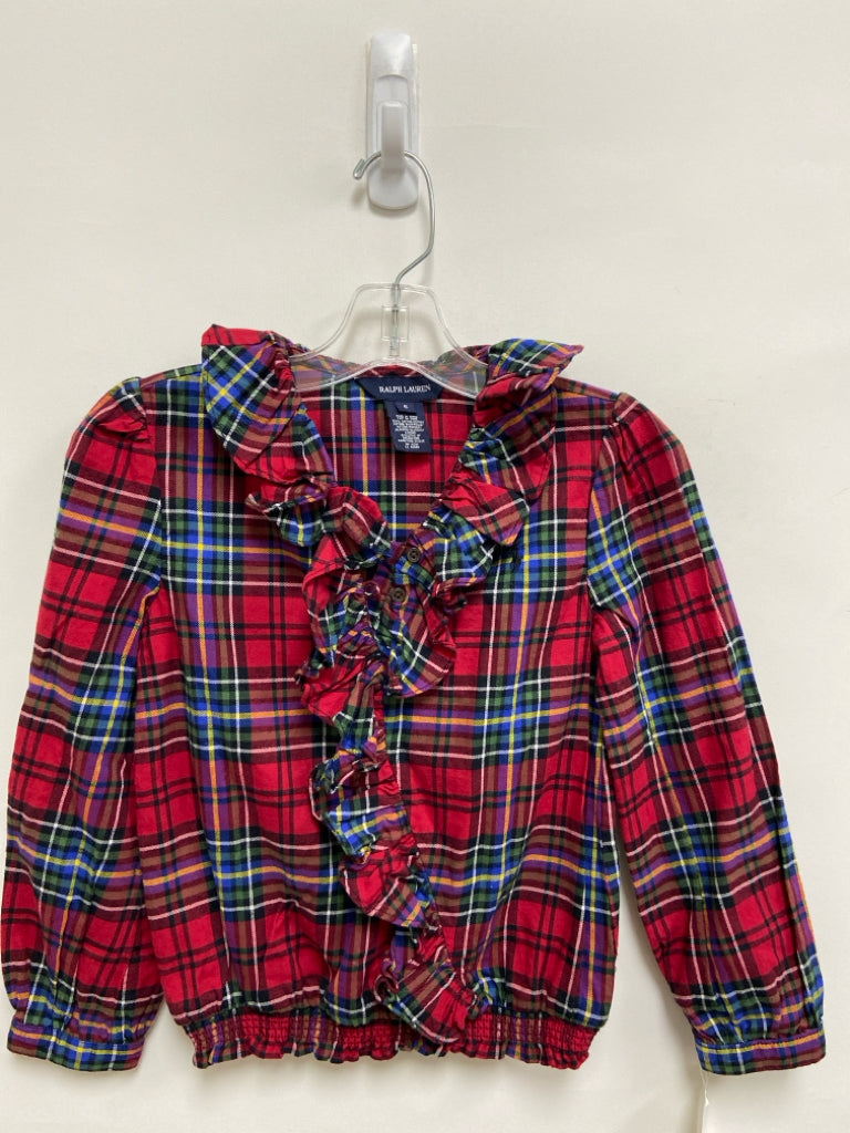 NWT Ralph Lauren SIZE 6 Red Green/White Plaid Girl&