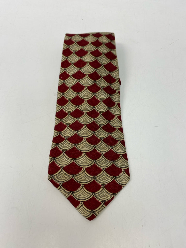 Robert Talbott Red Cream Abstract Men&