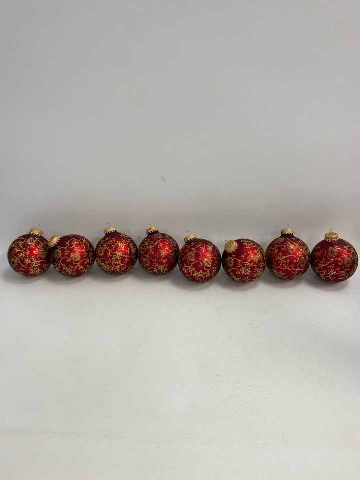 Red Gold Ornaments