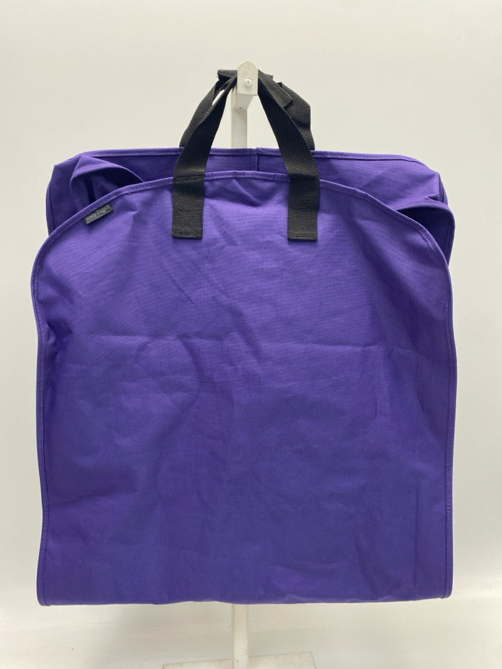 Purple Black Garment Bag