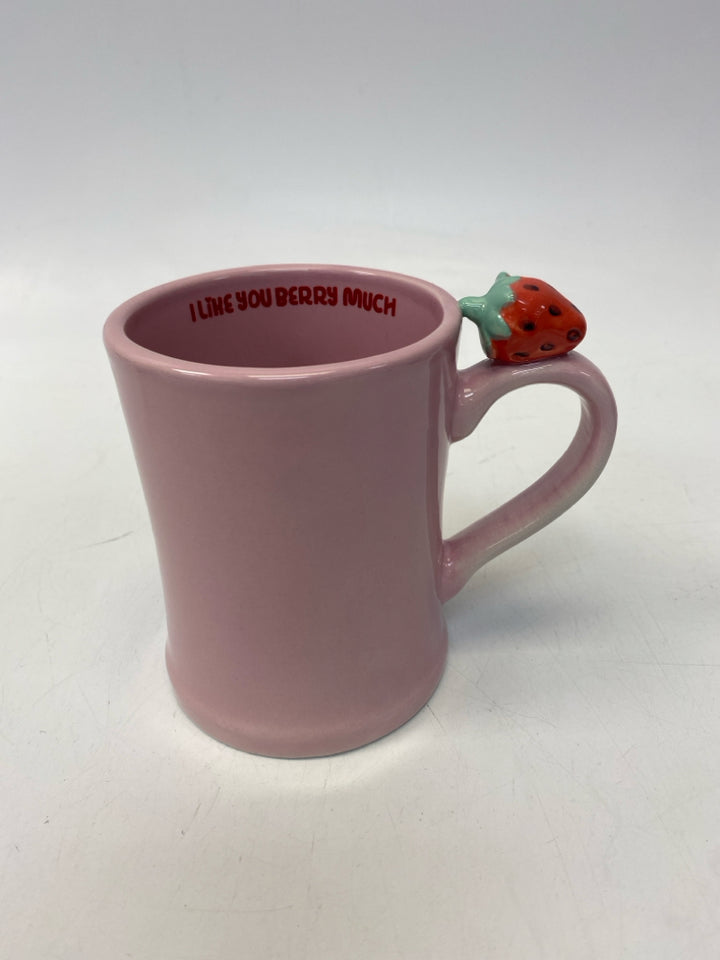 Pink Strawberries Coffee Mug