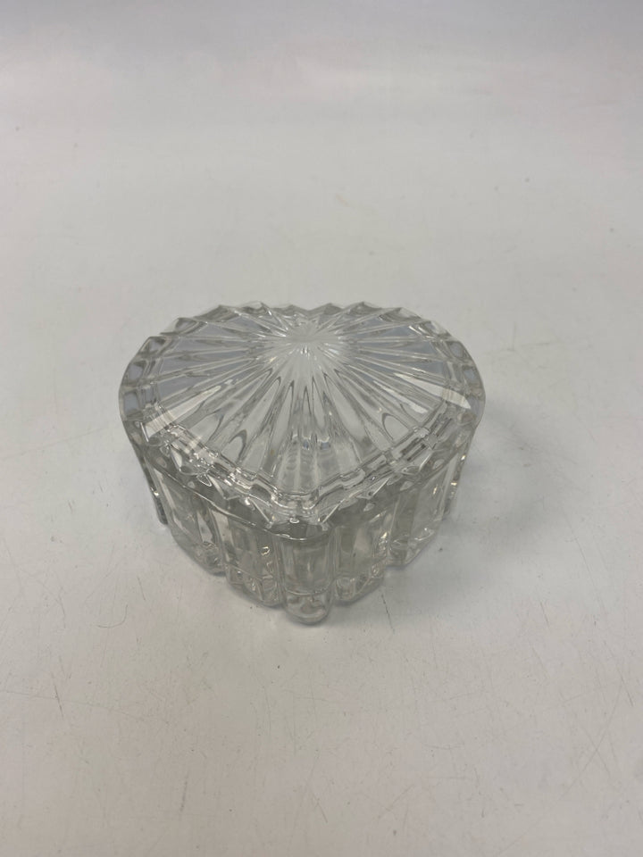 Clear Ribbed Glass Box