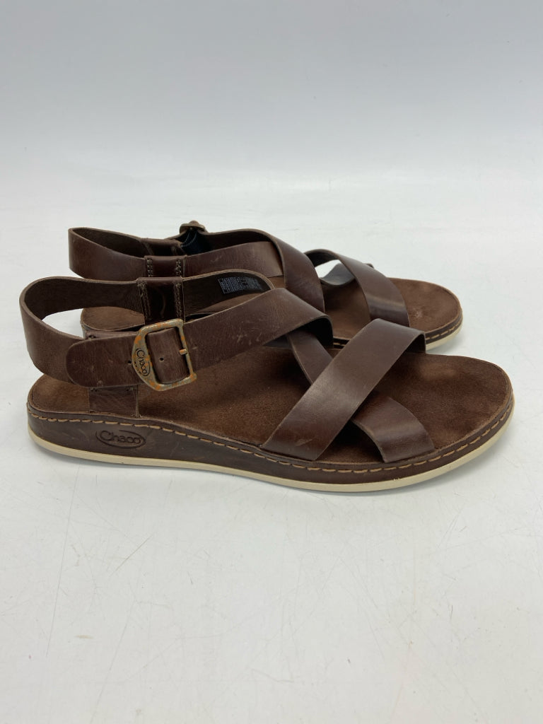 Chaco  Size 8 Dark Brown Crisscross Sandals