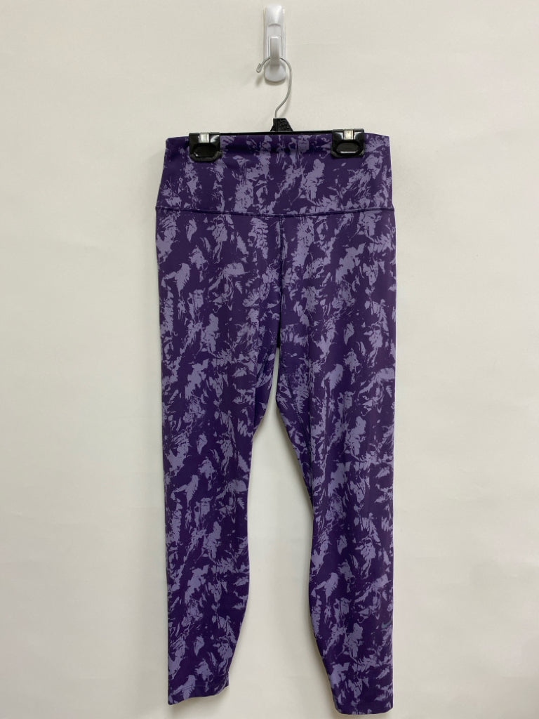 Nike Size M Purple Lavender Print Athletic Leggings