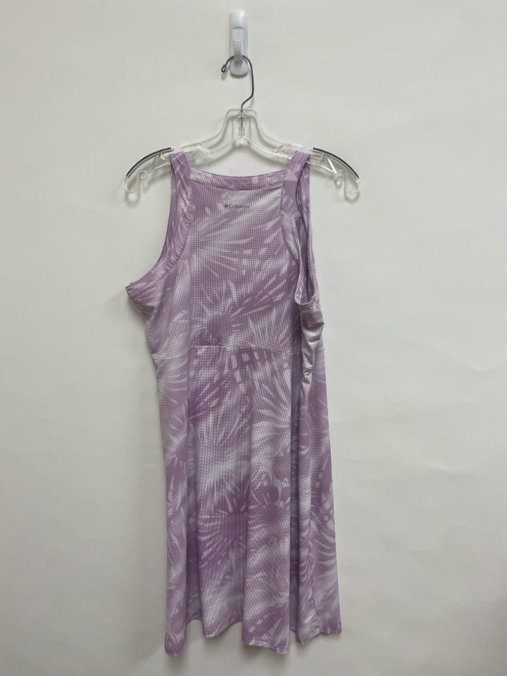 Columbia Size XL Lavender White Dots Sleeveless Ladies Dress