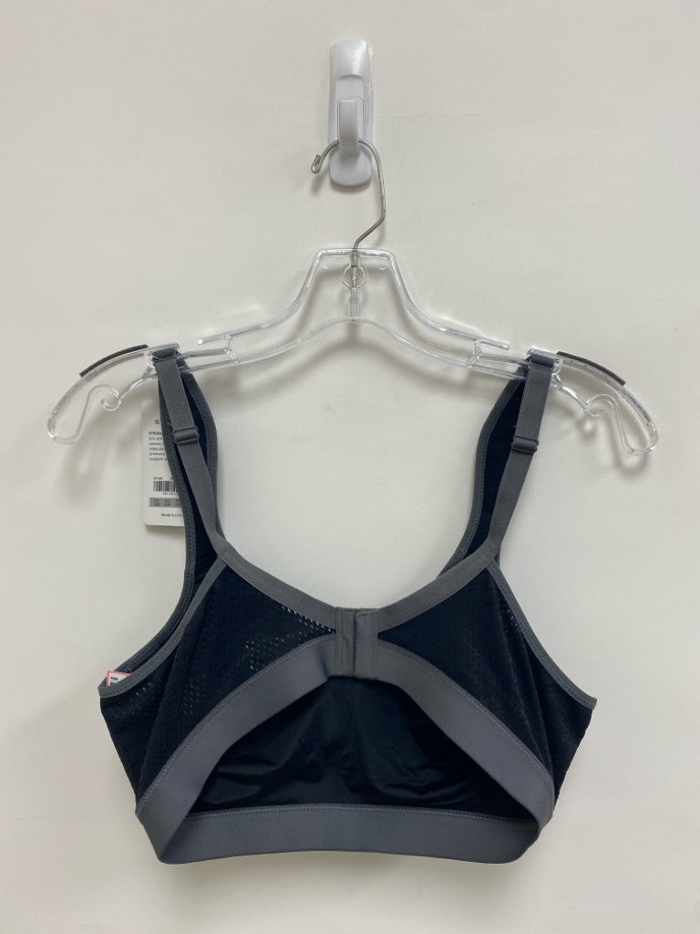 NWT Size 38 Black Gray Athletic  Bra