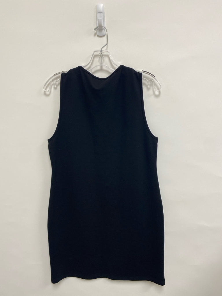 NWT NASTY GAL Size 14 Black Lace-Up Sleeveless Ladies Dress