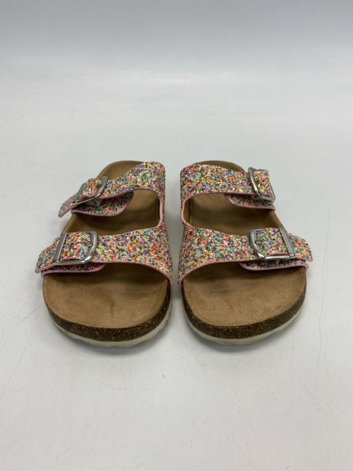 Cat &amp; Jack SIZE 13 Pink Multi Color Glitter Girl&
