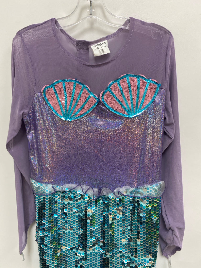 SIZE L Purple/Pink Turquoise Mermaid Girl&