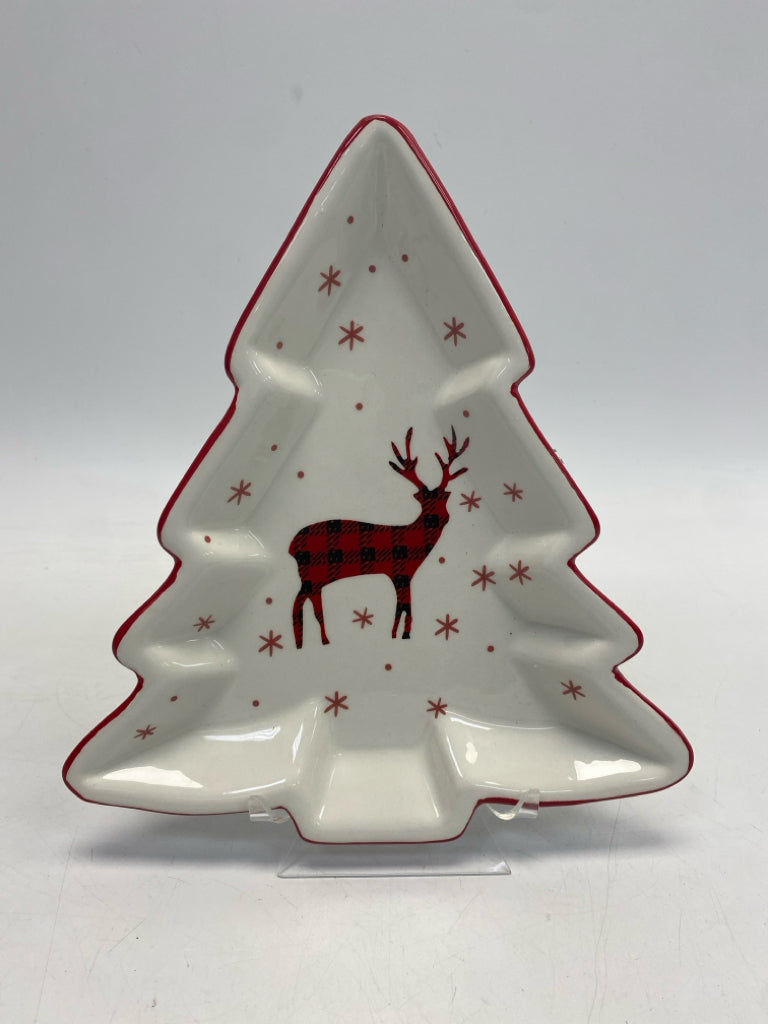 White Red Reindeer Christmas