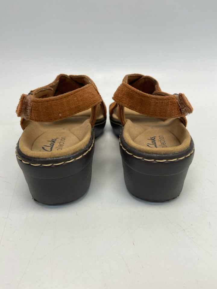 Clarks  Size 7.5 Brown Sandals
