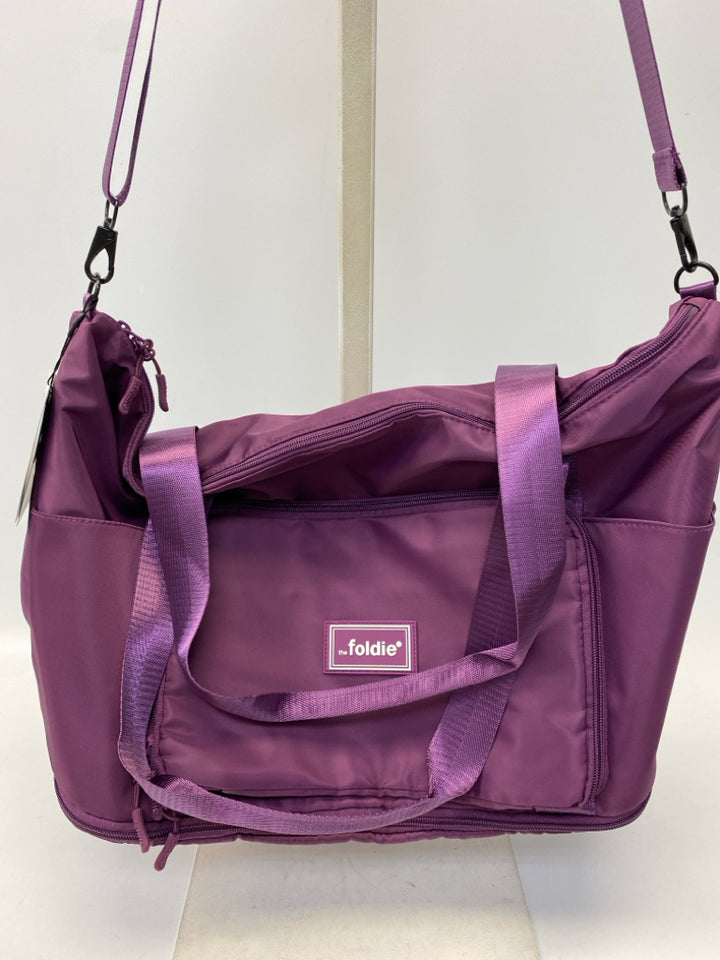 NWT foldie Dark Purple Duffle Bag