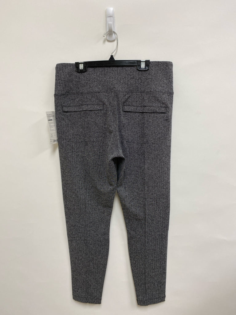 NWT Athleta Size L Black/White Herringbone Ladies Leggings