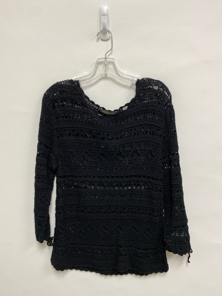 Valerie Stevens Size XL Black Silk Blend Ladies Sweater