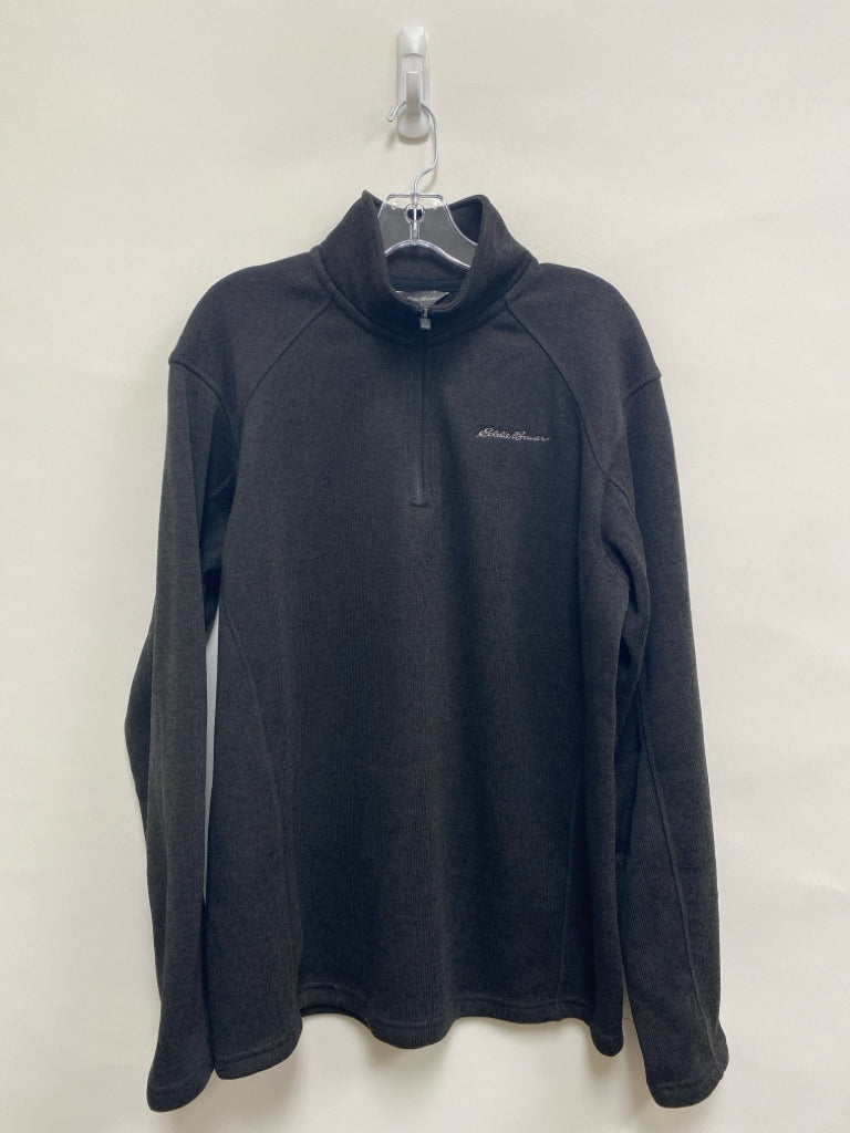 Eddie Bauer Size L Black Knit Men&