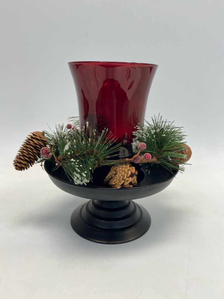 Red Glass/Metal Christmas