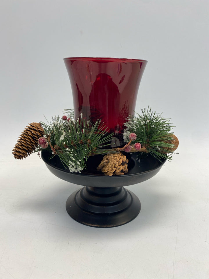 Red Glass/Metal Christmas