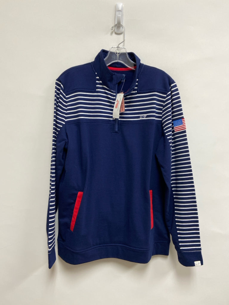 NWT Vineyard Vines Size M Navy White Striped Ladies Top