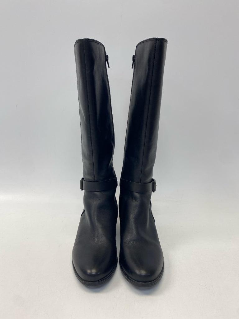 Naturalizer US Shoe Size 8.5 Black Side Zipper Leather Boots
