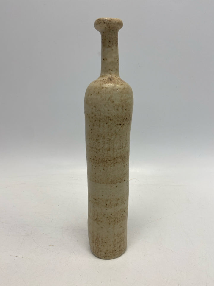 Crate/Barrel Cream Stoneware Vase