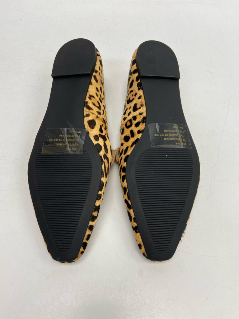 NWOT Steve Madden  Size 8.5 Tan Black Animal Print Flats