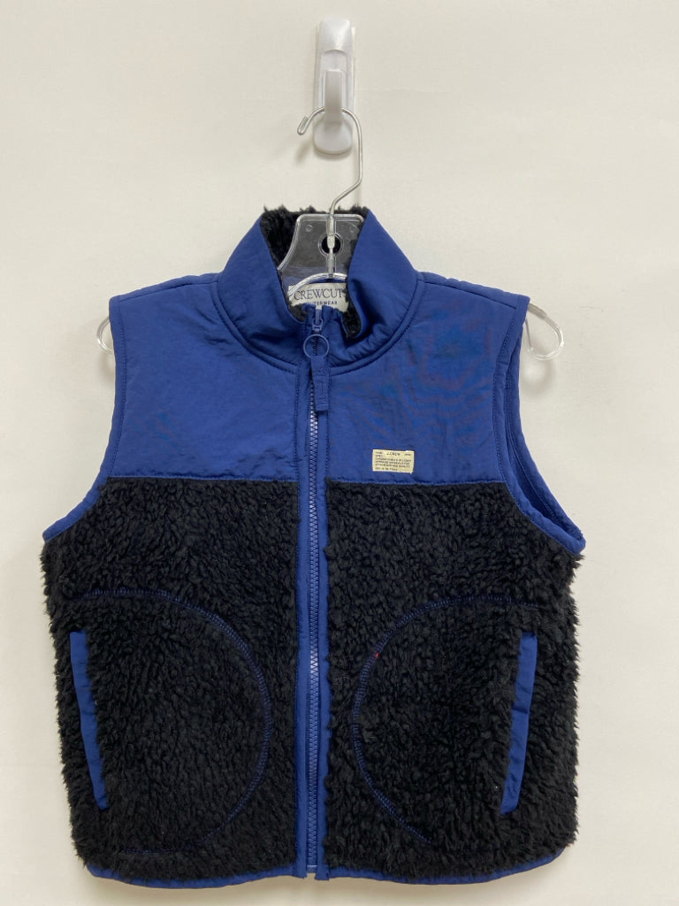 Crew Cuts SIZE 6/7 Navy Black Zip Down Boy&