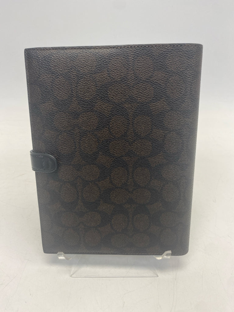 Coach Dark Brown Signature Notebook CZ198