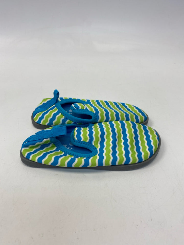 SIZE 9/10 Blue Green Stripe Girl&