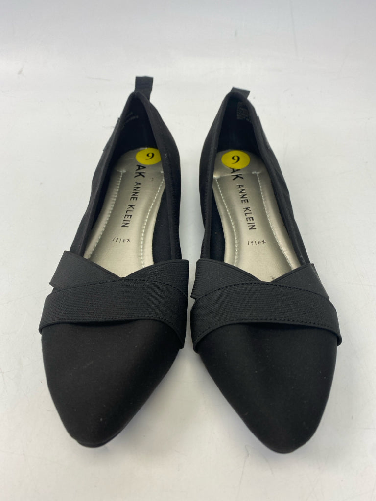Anne Klein US Shoe Size 9 Black Crisscross Flats