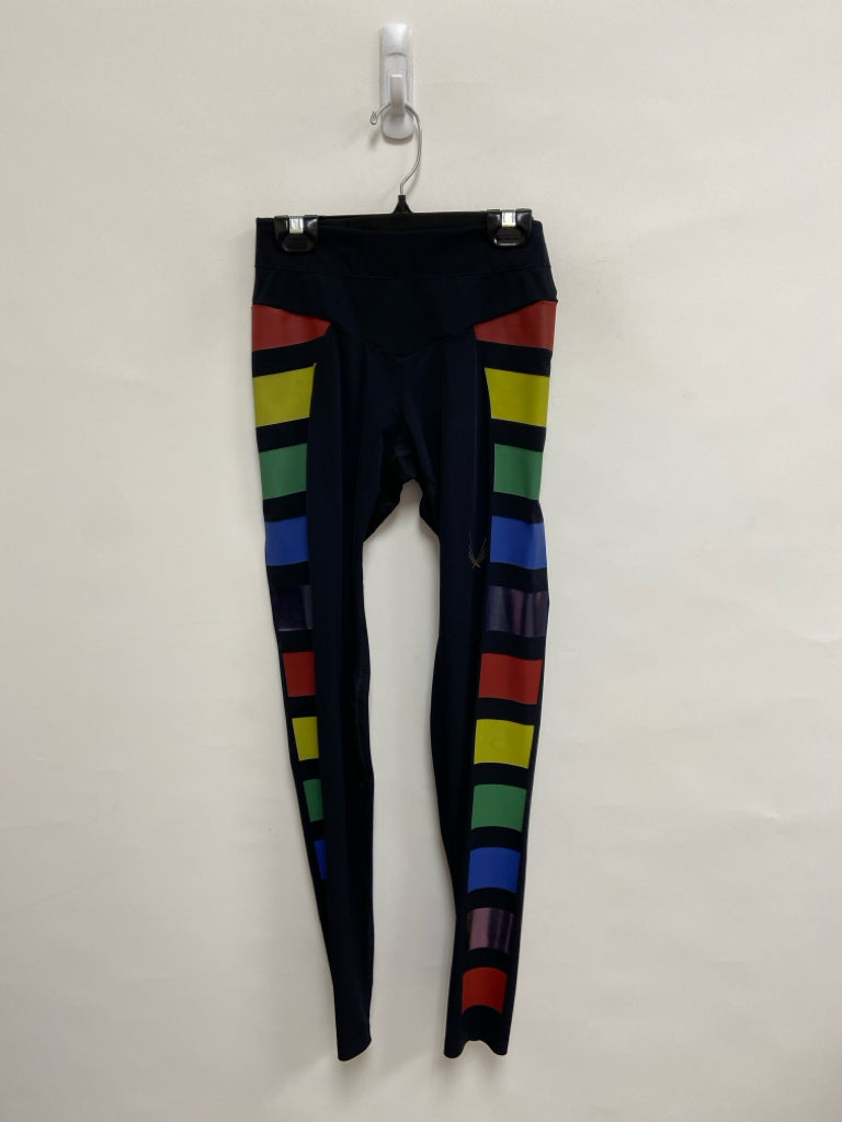 Size XS Black Multi Color Athletic Leggings