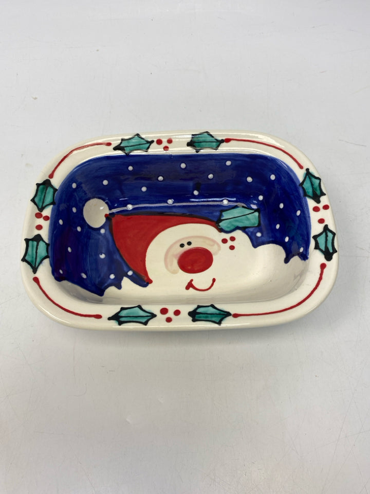White Blue/Red Santa Christmas