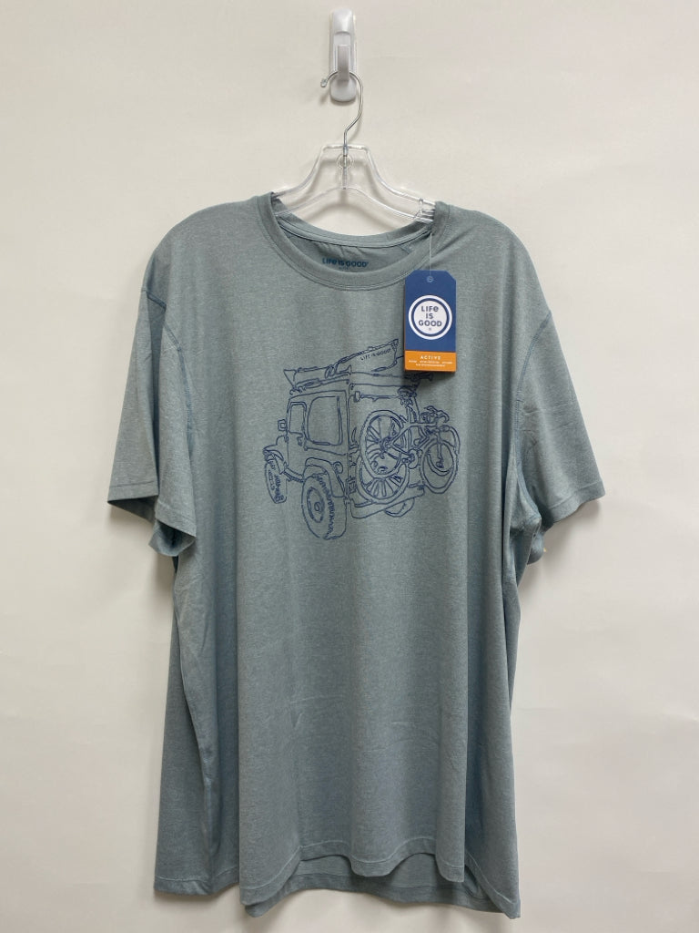 NWT Life is Good Size 2X Gray Navy Jeep(s) Men&