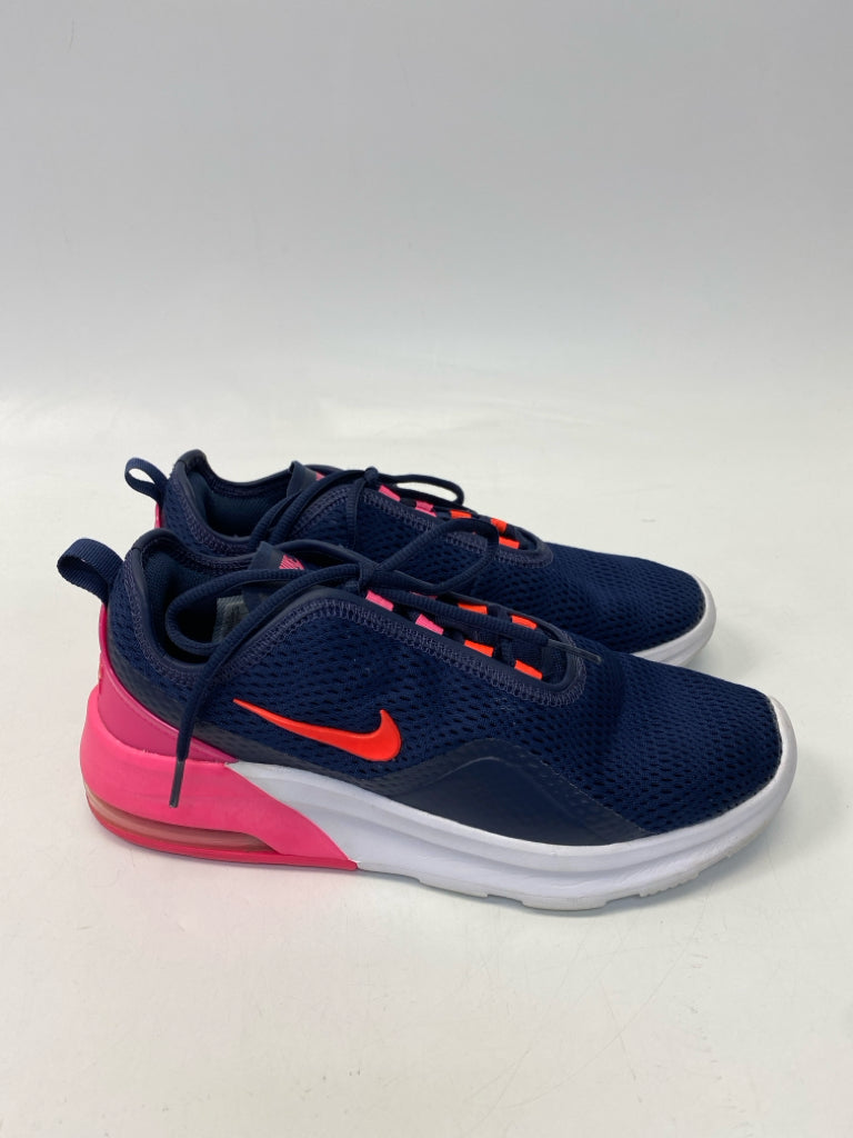 Nike  Size 8.5 Navy Pink/Coral Lace-up Sneakers