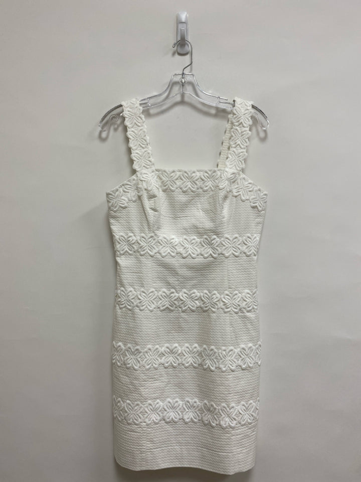 NWT LILLY PULITZER Size 6 White Sleeveless Ladies Dress