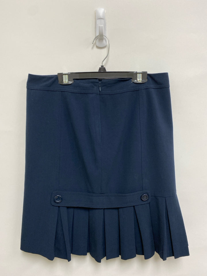 Size 4 Navy Pleated Ladies Skirt