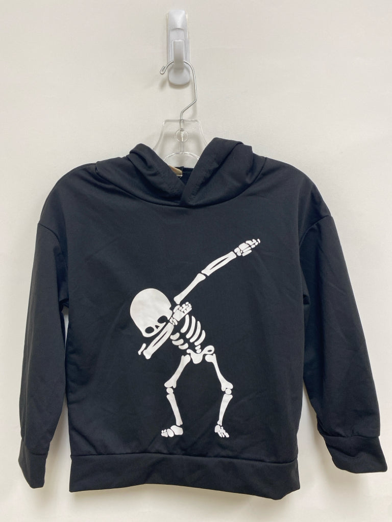 SIZE 6/7 Black White Skull Hooded Boy&