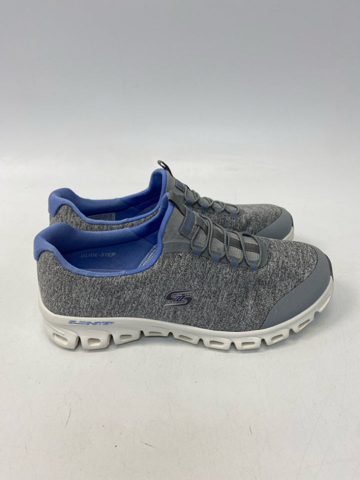 Skechers US Shoe Size 7.5 Gray Periwinkle Sneakers