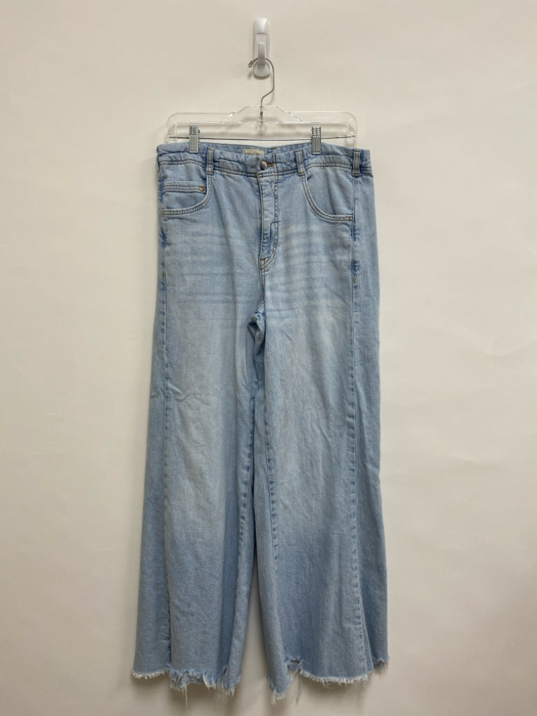 Pilcro Size 14 Light Blue Faded Denim Fringe Ladies Jeans