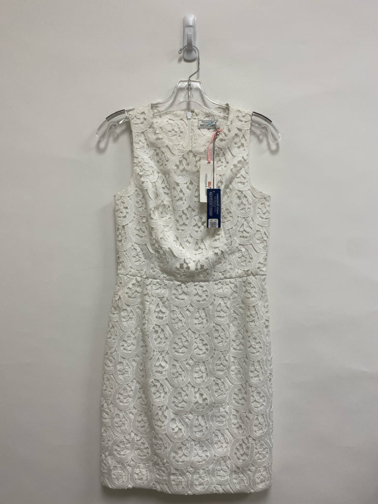 NWT Vineyard Vines Size 2 White Lace Sleeveless Ladies Dress