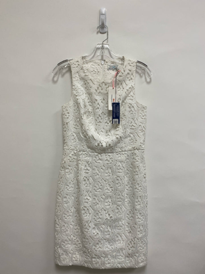 NWT Vineyard Vines Size 2 White Lace Sleeveless Ladies Dress